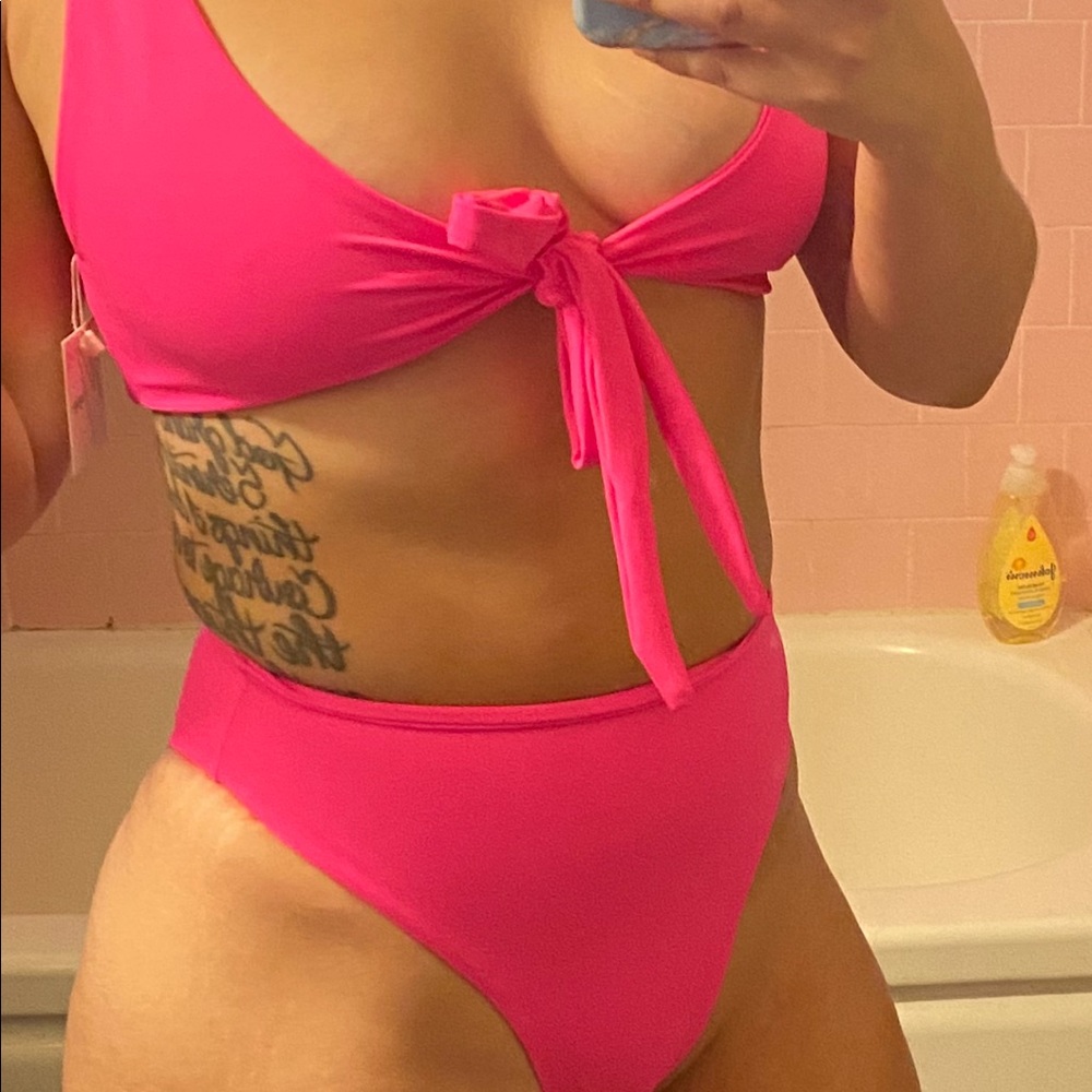 Beautiful pink swim suit